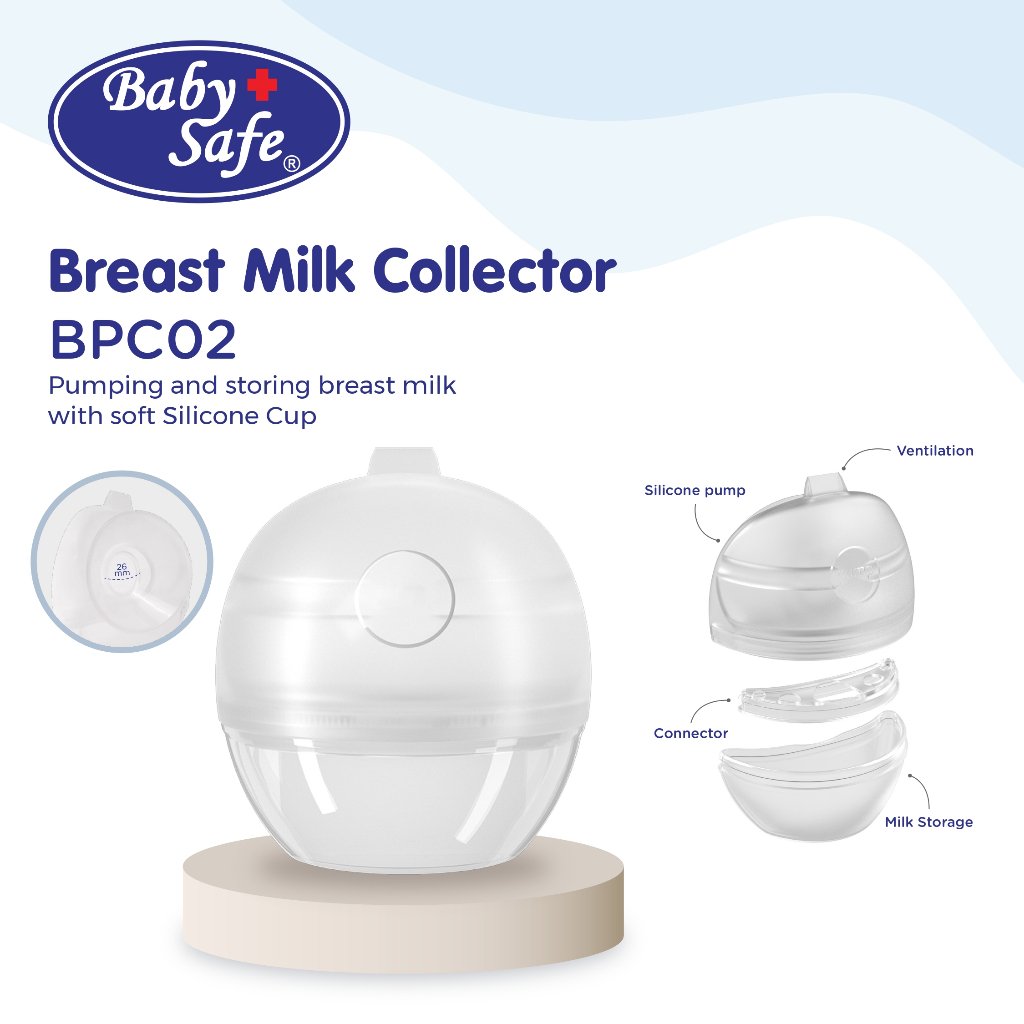Baby safe BPC02 wearable milk collector